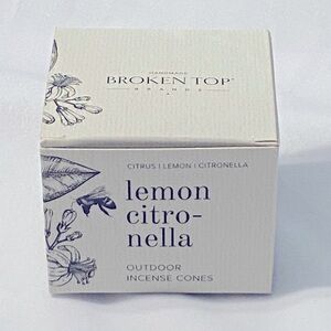 Broken Top Lemon Citronella Outdoor Incense Cones